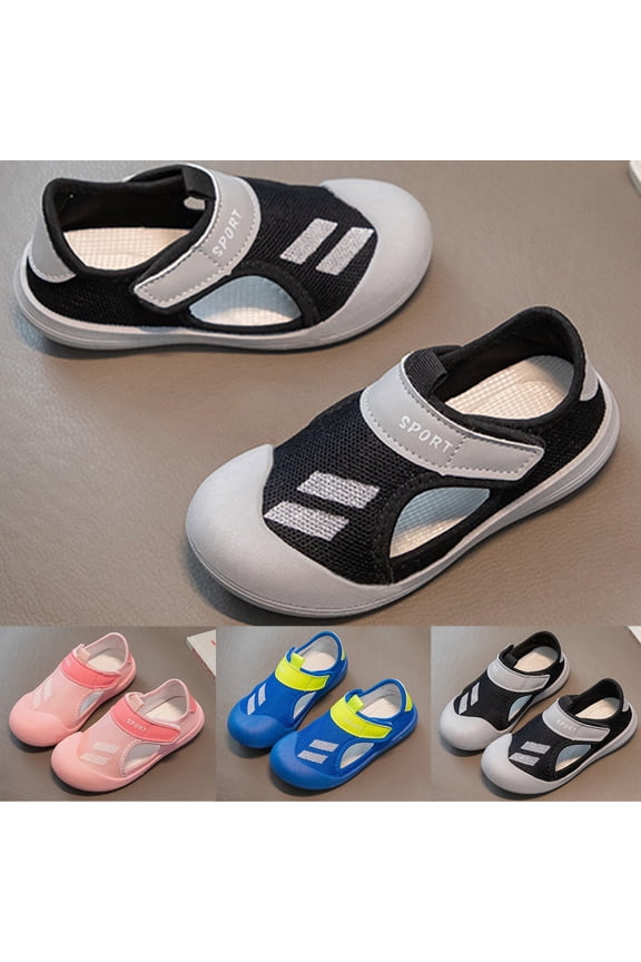 Girls Footwear Basketball Style Breathable Lightweight Sneakers for Kids Casual Beach Toe Net Mesh Shoes for Small and Medium Sized Children