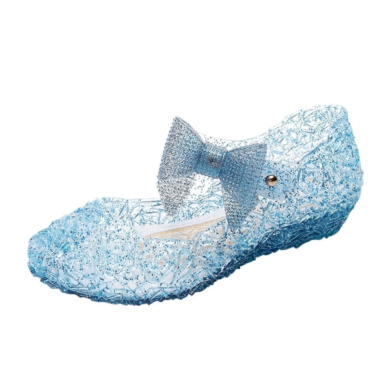 LRen Girls Jelly Shoes,Sandals for Girls,Jelly Shoes for Girls Birthday Sandals for Girls Toddler Glitter Sandals Dress Sandals
