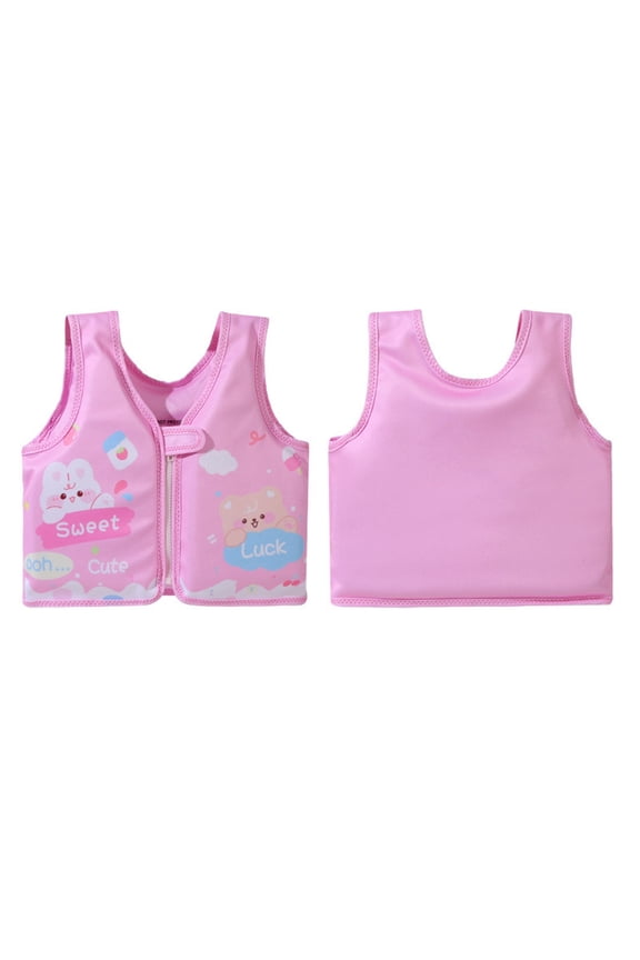 Girls Life Jacket 50-90 Lbs Begin To Swim Cartoon Swim Vest for Kids Boys Swimming Training Jacket with Adjustable Safety Strap for Boating, Swimming, Watersports
