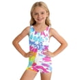 thumbnail image 1 of LRen Girls One Piece Swimsuit Ruffle Tankini Set Quick Dry Cute Printed Ruffle Bathing Suit Toddler Girls Beachwear Summer Swimwear 5-16Y, 1 of 5