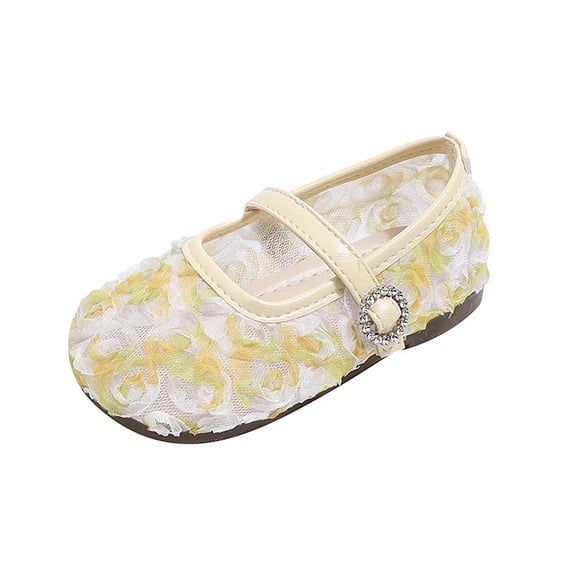 LRen Girls Sandals Lightweight Girls Sandals With Breathable Mesh Upper And Soft Flexible Sole Slip On Shoes