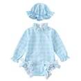 thumbnail image 1 of LRen Girls Swimsuit Size 8 2 Piece Ruffle Swimwear for Girls Cute Summer Rash Guard Bathing Suits Girl Beach Swimwear Girls Swimsuit Bathing Suits Set, 1 of 3