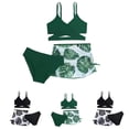 thumbnail image 1 of LRen Girls Swimsuits Size 10-12 3pcs Ruffle Beach Swimwear for Girls Cute Summer Rash Guard Bathing Suit Girl Beach Swimwear Summer Beach Outfit, 1 of 5