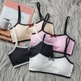 thumbnail image 1 of LRen Girls Training Bras 10-12 Years Black Stretchy Training Bra Girl Seamless Wireless Sports Bralettes Solid Color with Adjustable Straps Pads for Sports Yoga Cheer Athletic Bras, 1 of 7