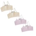 thumbnail image 1 of LRen Girls Training Bras for Girls 8-10 4PCS Girls Seamless Stretchy Training Bras Wireless Breathable Bralettes Light Padded Cami Training Light Sports Bras for Girls, 1 of 4