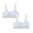 thumbnail image 1 of LRen Girls Training Bras with Pads Girl 2PCS Seamless Bralette Light Padded Lightweight Comfy Sports Bra Yoga Crop Top, 1 of 5