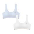thumbnail image 1 of LRen Girls Training Bras with Pads Girl 2PCS Seamless Bralette Light Padded Lightweight Comfy Sports Bra Yoga Crop Top, 1 of 5