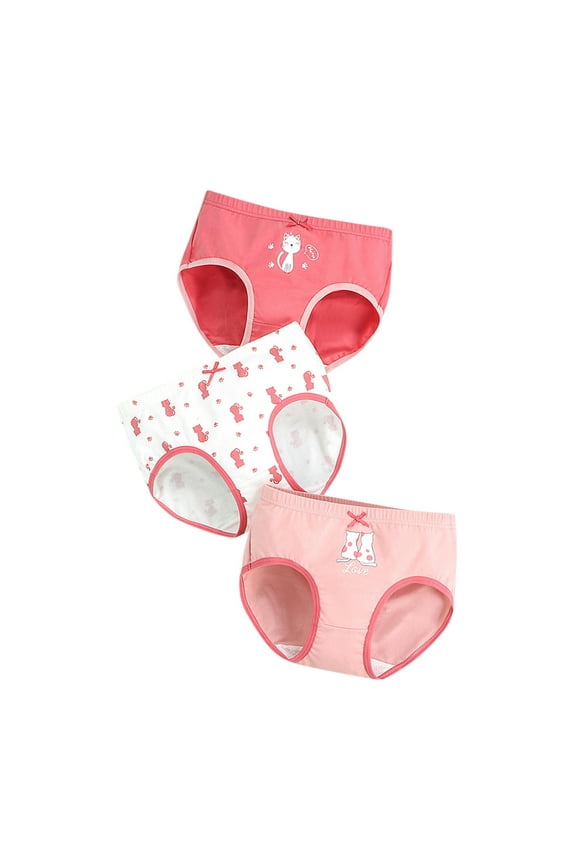 Girls Underwear Size 10 Danskin Girls Cartoon Letter Print Underwear Shorts Soft Comfortable Breathable Kids Briefs Pants Set 3PCS