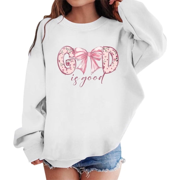LRen Halloween Gifts Girls Oversized Sweatshirt Crewneck Long Sleeve Pullover Sweatshirt Cute Preppy Y2K Sweater Fall Winter Trendy Clothes