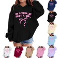 thumbnail image 1 of LRen Halloween Gifts Hoodies for Girls Oversized Hoodies Long Sleeve Soft Cute Graphic Pullovers Sweatshirt Fall Winter Tops, 1 of 7