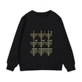 thumbnail image 1 of LRen Kids Chanukah Menorah Print Warm Sweatshirt Long Sleeve Cozy Pullover for Boys Holiday Comfort Wear Black 10-12 Years, 1 of 3
