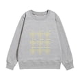 thumbnail image 1 of LRen Kids Chanukah Menorah Print Warm Sweatshirt Long Sleeve Cozy Pullover for Boys Holiday Comfort Wear Grey 6-7 Years, 1 of 3