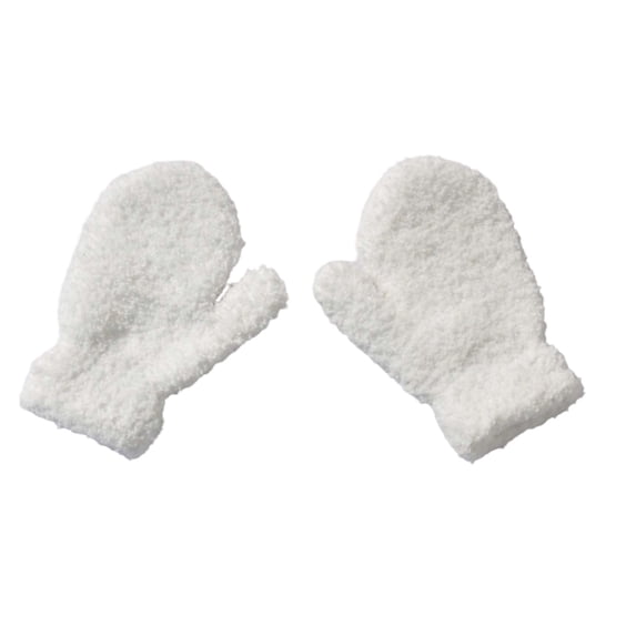 LRen Kids Cute Knit Warm Gloves,Winter Soft Thermal Full Finger Gloves Elastic Cuff for Outdoor Cold Weather Hand Warmers