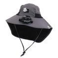 thumbnail image 1 of LRen Kids Solar Fan Hat with Neck Flap, UPF 50+ UV Protection Wide Brim Bucket Hat Summer Beach Breathable Outdoor Sun Hat, 1 of 4