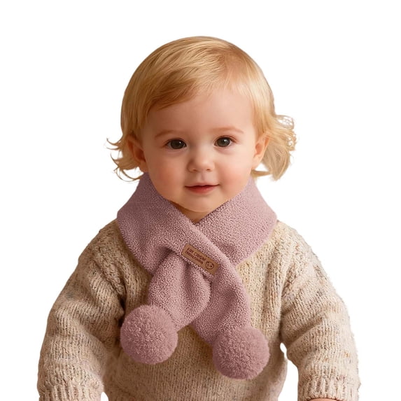 LRen Kids Winter Scarf, Cute Cartoon Thickened Windproof Warm Neck Warmer Soft Baby Neck Gaiter for Fall Winter Cold Weather