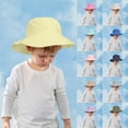 thumbnail image 1 of LRen Little Girl Tea Party Hats Adjustable Kids Sun Hat for Outdoor Beach Play Fisherman Cap with Wide Brim Grey, 1 of 5