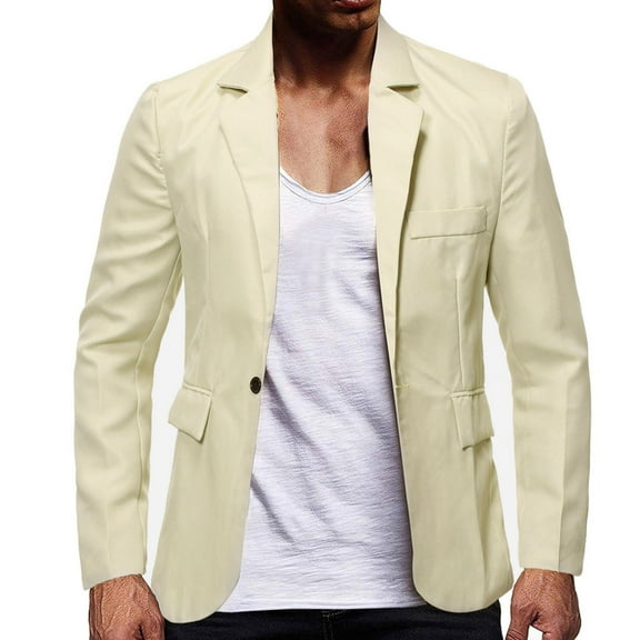 LRen Mens Blazer Sport Coats Casual Lightweight 2 Button Sports Coat and Blazers Suit Jacket,XL,A1-Khaki