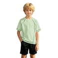 thumbnail image 1 of LRen Rash Guard for Boys Crew Neck Short Sleeve T-Shirts Youth Quick Dry Beach Rashguard, 1 of 6