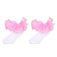 thumbnail image 1 of LRen Ruffle Socks for Girls Frilly Ruffle Socks, Double Lace Turn Frilly Dress Socks for Flower Girl Back To School Wedding Party Daily Wear, 1 of 5