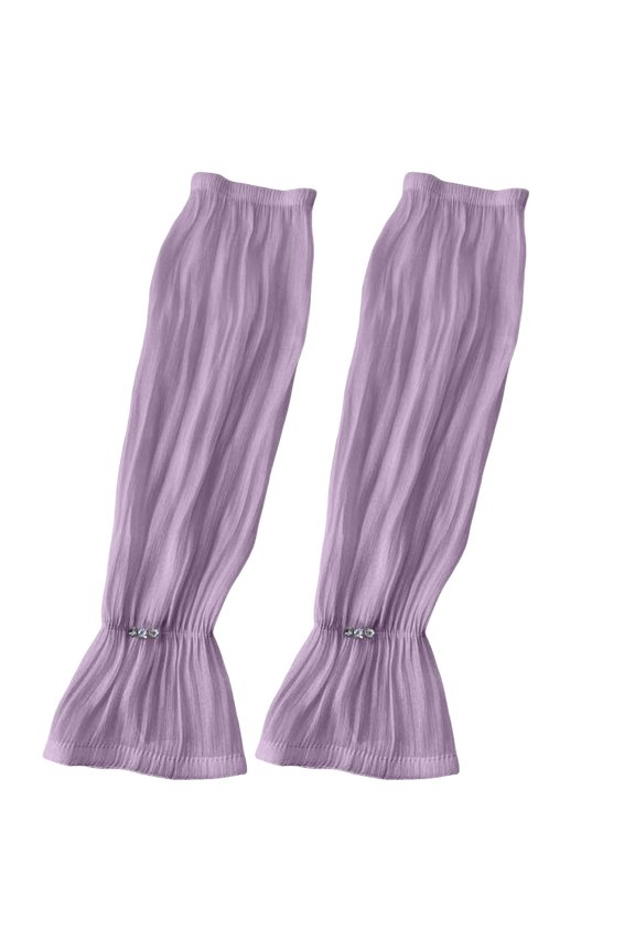 Ruffled Flared Arm Sleeves, Sun Protection Breathable Chiffon Arm Covers for Women, Elegant Driving Sleeves