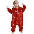 thumbnail image 1 of LRen Style Kids Cosplay Outfits Infant Baby Flannel Sleepsuit Pajamas Jumpsuit Romper Outfit,90, 1 of 5