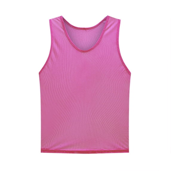 LRen Tank Tops for Boys 4T Boys Sleeveless Solid Vest Top Casual Loose Fit Athletic Sportswear Side Split fork Garment