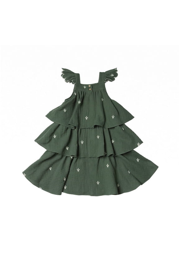 Tea Party Dresses for Girls Vintage Toddler Birthday Tea Party Dresses with Unique Personality Prints for Dance Parties and Occasions