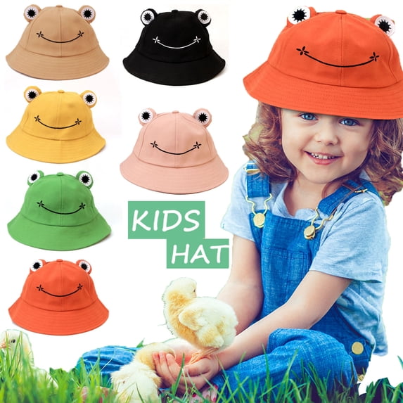 LRen Tea Party Hat Adorable Animal Sun Bucket Hat for Boy Girl Toddler Summer Outdoor Beach Play Sun Hat Grey