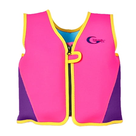 LRen Toddler Life Jackets Begin To Swim Buoyancy Swimming Aid Vest for Kids Girls Swim Jacket with Adjustable Safety Strap for Boating, Watersports, Swimming, Wakeboard & More