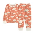 thumbnail image 1 of LRen Toddler Outfits for Girls 3T Casual Cartoon Print Long Sleeve Tops and Long Pants Set Loose Soft Clothes for Boys and Girls,Watermelon Red,3-4 Years, 1 of 3