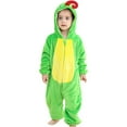 thumbnail image 1 of LRen Unisex Baby Dinosaur Hooded Animal Rompers One Piece Snowsuit,100(18-24 Months),X2-Green, 1 of 7