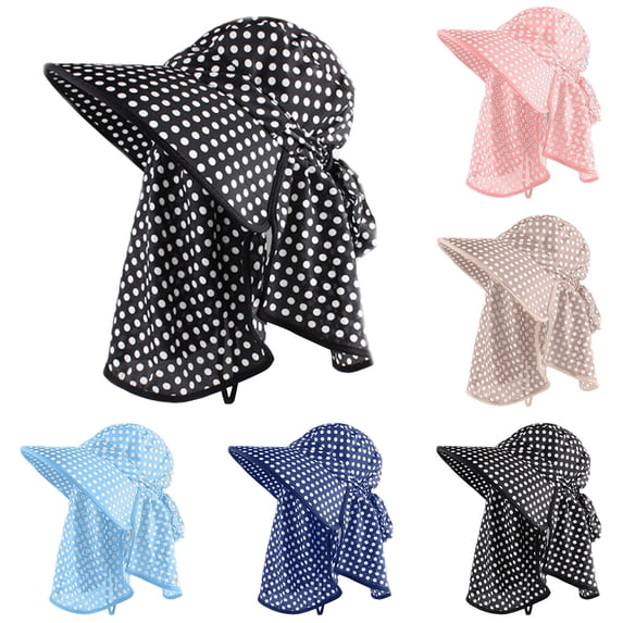 LRen Women's Summer Sun Hat for Outdoor Activities Breathable Cycling Cap Fashionable Wide Brim Sunscreen Hat Black