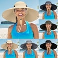 thumbnail image 1 of LRen Womens Tea Party Hats Breathable Sun Hat with UPF for Outdoor Activities Adjustable Wide Brim Design for Men and Wome Khaki, 1 of 8