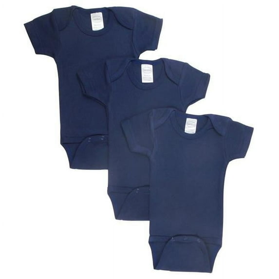 LS-0189 Bodysuit, Navy - Small - Pack of 3