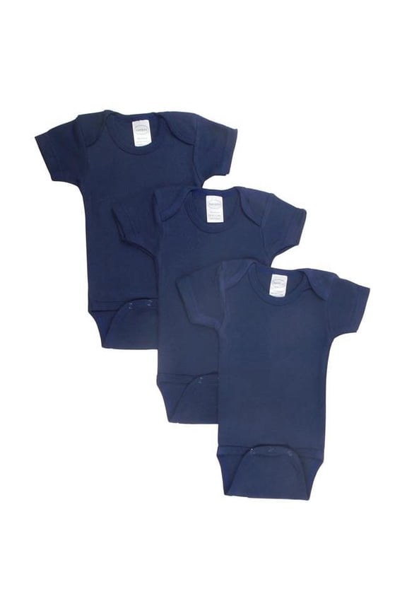 LS-0190 Bodysuit, Navy - Medium - Pack of 3