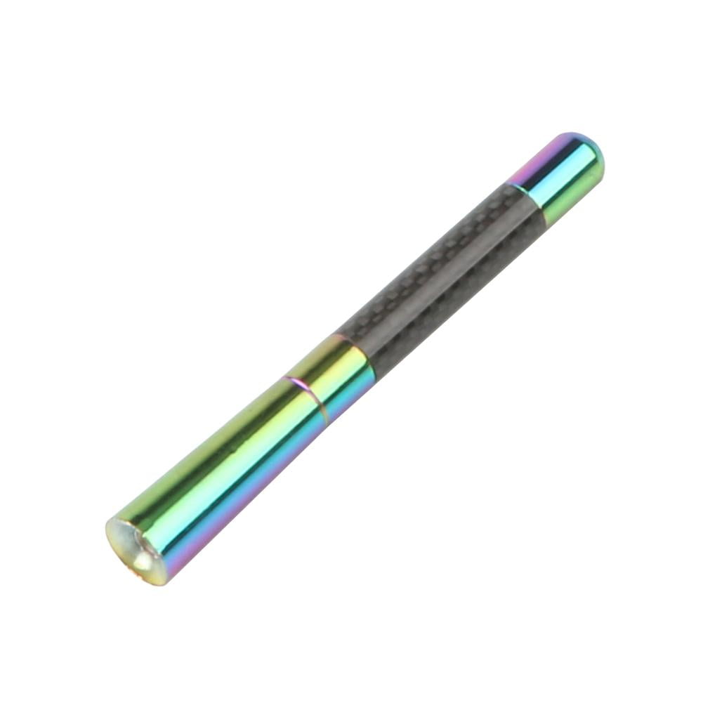 VMS Racing Real Carbon Fiber Short Antenna For Toyota Yaris – 3 Inch CNC Billet Aluminum, Hard Anodized Finish