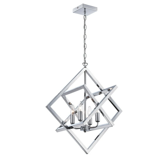 LS-19889-Lite Source-Isidro-Four Light Chandelier-23 Inches Wide by 23 Inches High -Traditional Installation