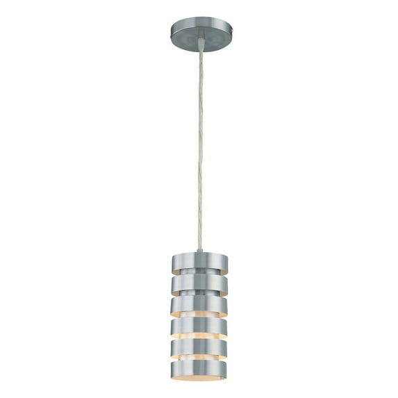 LS-19921ALU-Lite Source-Tendrill - One Light Metal Pendant -Traditional Installation