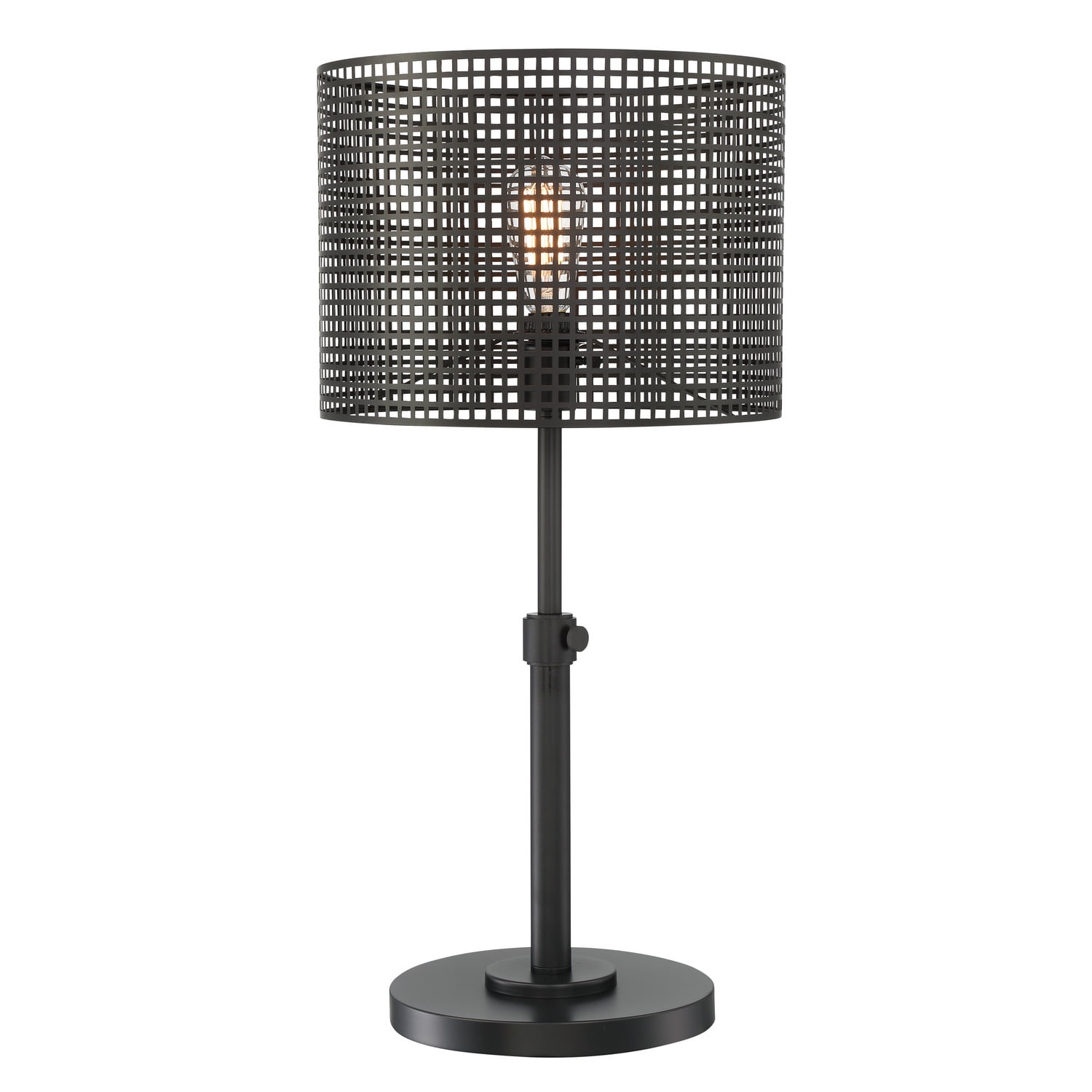 Edison Adjustable Black Metal Mesh Table Lamp