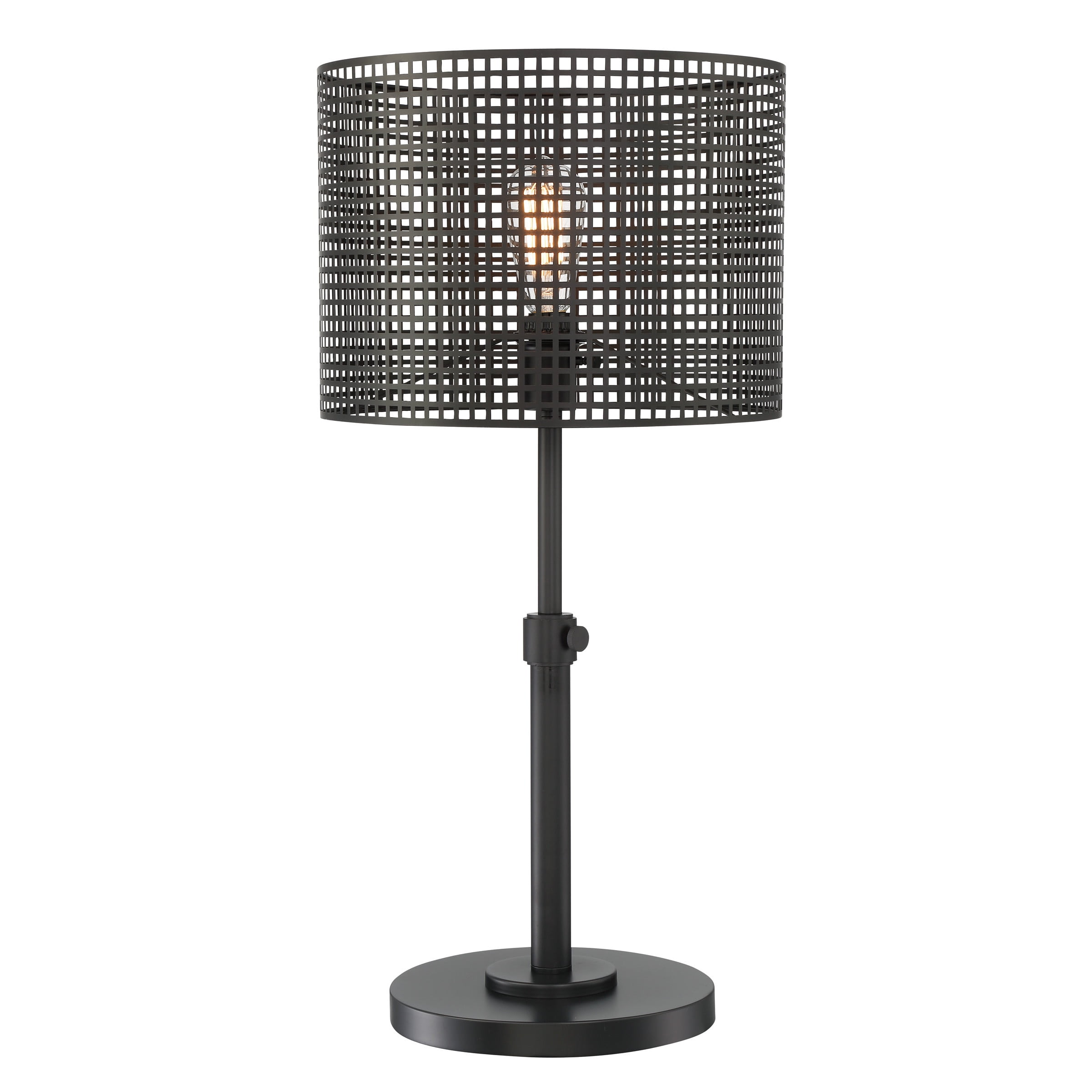 Edison Adjustable Black Metal Mesh Table Lamp