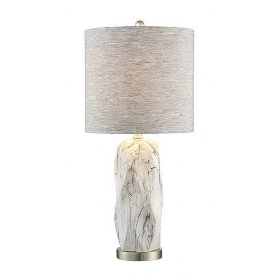 LS-23429WHT-Lite Source-Coliseo - 1 Light Table Lamp-28.5 Inches Tall and 13 Inches Wide-White Finish