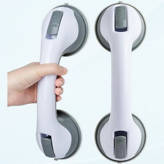 LS, 2PCS Grab Suction Rail Shower Support Heavy Duty Grab Bar Handle