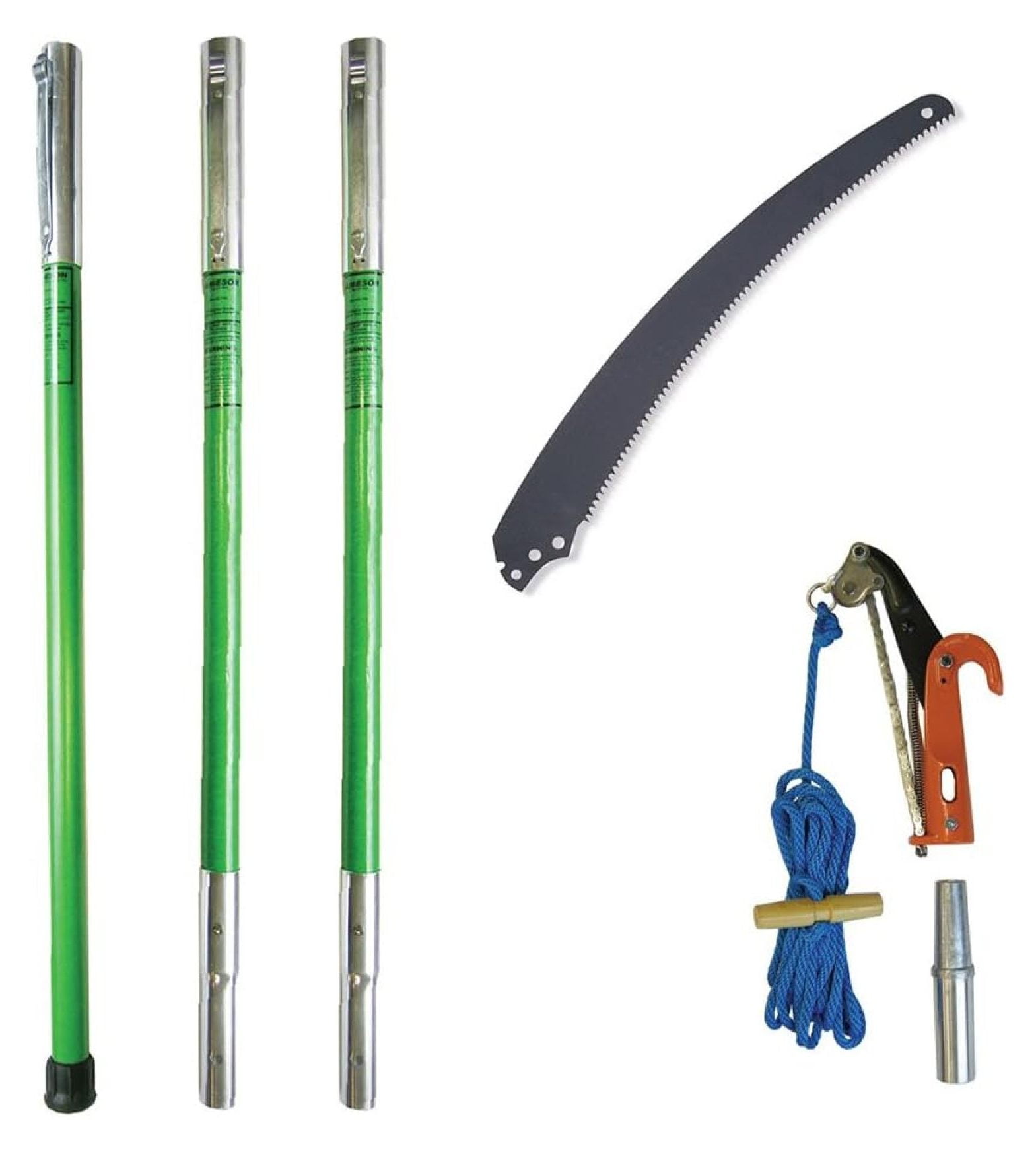 LS-6PKG-7 LS-Series Tree Pruner with 1-inch Capacity Anvil Cut and Three 6-Foot Fiberglass Poles