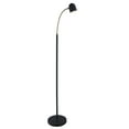 thumbnail image 1 of LS-83322BLK-Lite Source-Tiara-5W 1 LED Floor Lamp-8 Inches Wide by 51 Inches High-Black/Antique Brass Finish, 1 of 2