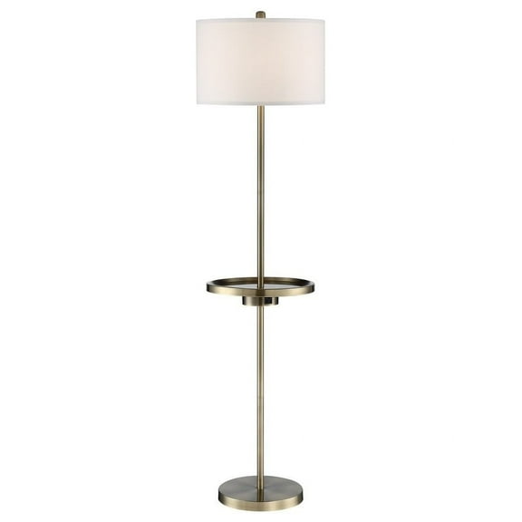 LS-83393AB-Lite Source-Tungsten - 1 Light Floor Lamp-62 Inches Tall and 16 Inches Wide-Antique Brass Finish
