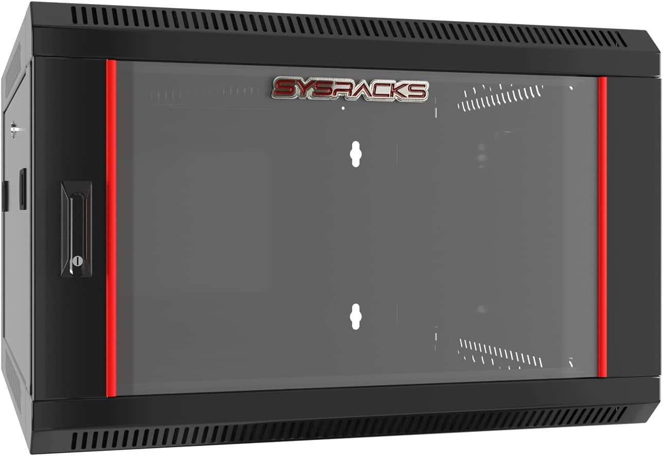 LS 9U - Server Rack - Wall Mount Rack - Locking Cabinet for Network ...