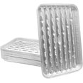 LS'BABQ Disposable Aluminum Broiler Pans with Holes Good for BBQ, Grill