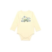 Garanimals Baby Boy Graphic Bodysuit with Long Sleeves, Sizes 0M-24M