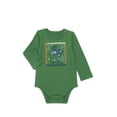 thumbnail image 1 of Garanimals Baby Boy Graphic Bodysuit with Long Sleeves, Sizes 0M-24M, 1 of 4
