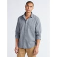 thumbnail image 1 of Free Assembly Men's Brushed Cotton Twill Button Front Shirt with Long Sleeves, Sizes XS-3XL, 1 of 5